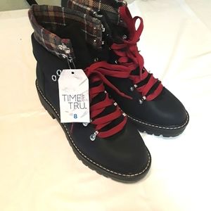 Women's black boots Memory Foam